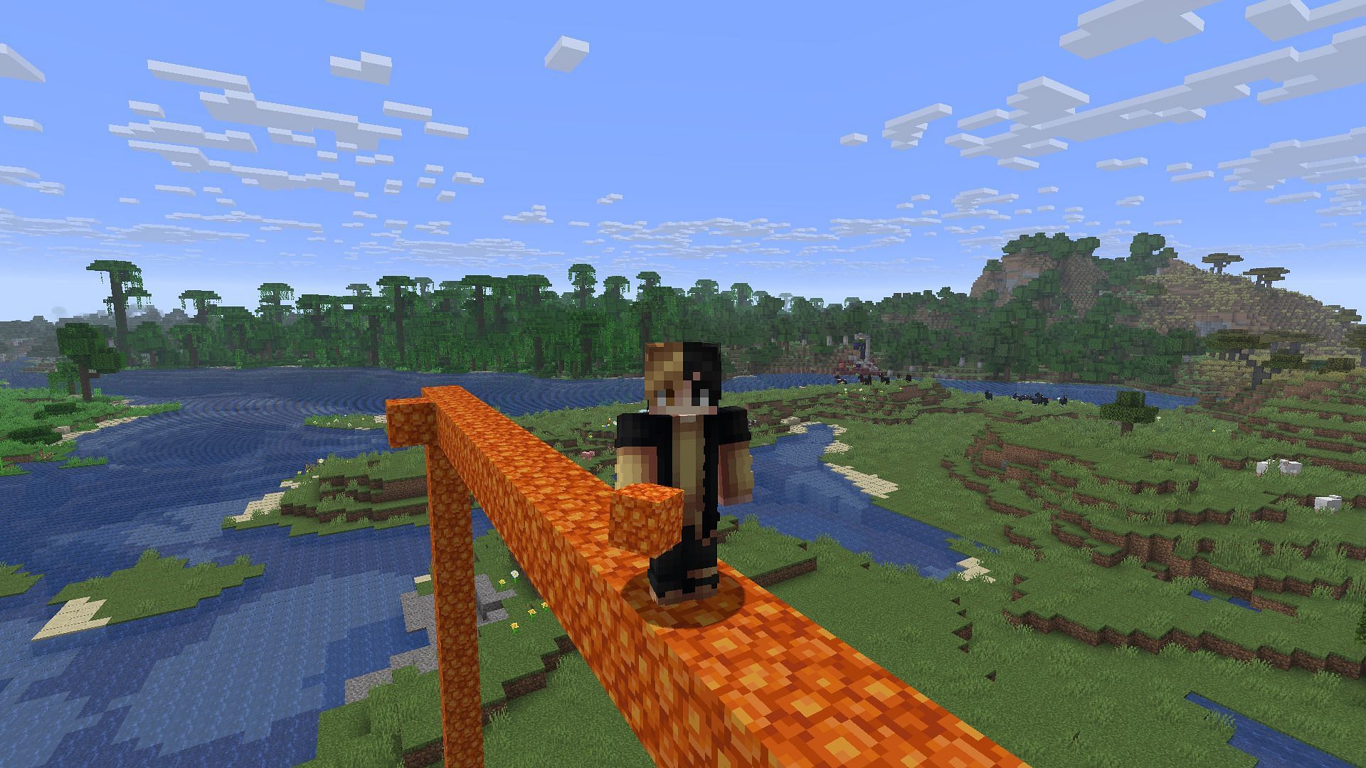 The insta-mine ability with bare hands makes the resin block in Minecraft one of the most useful assets for builders (Image via Sportskeeda Gaming || Mojang Studios)